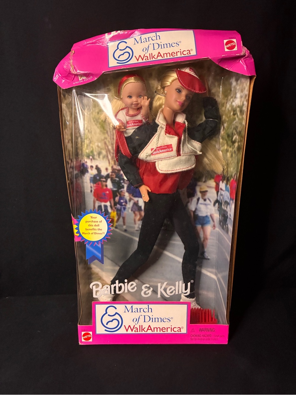 1998 Barbie & Kelly March of Dimes WalkAmerica | Kmart Exclusive